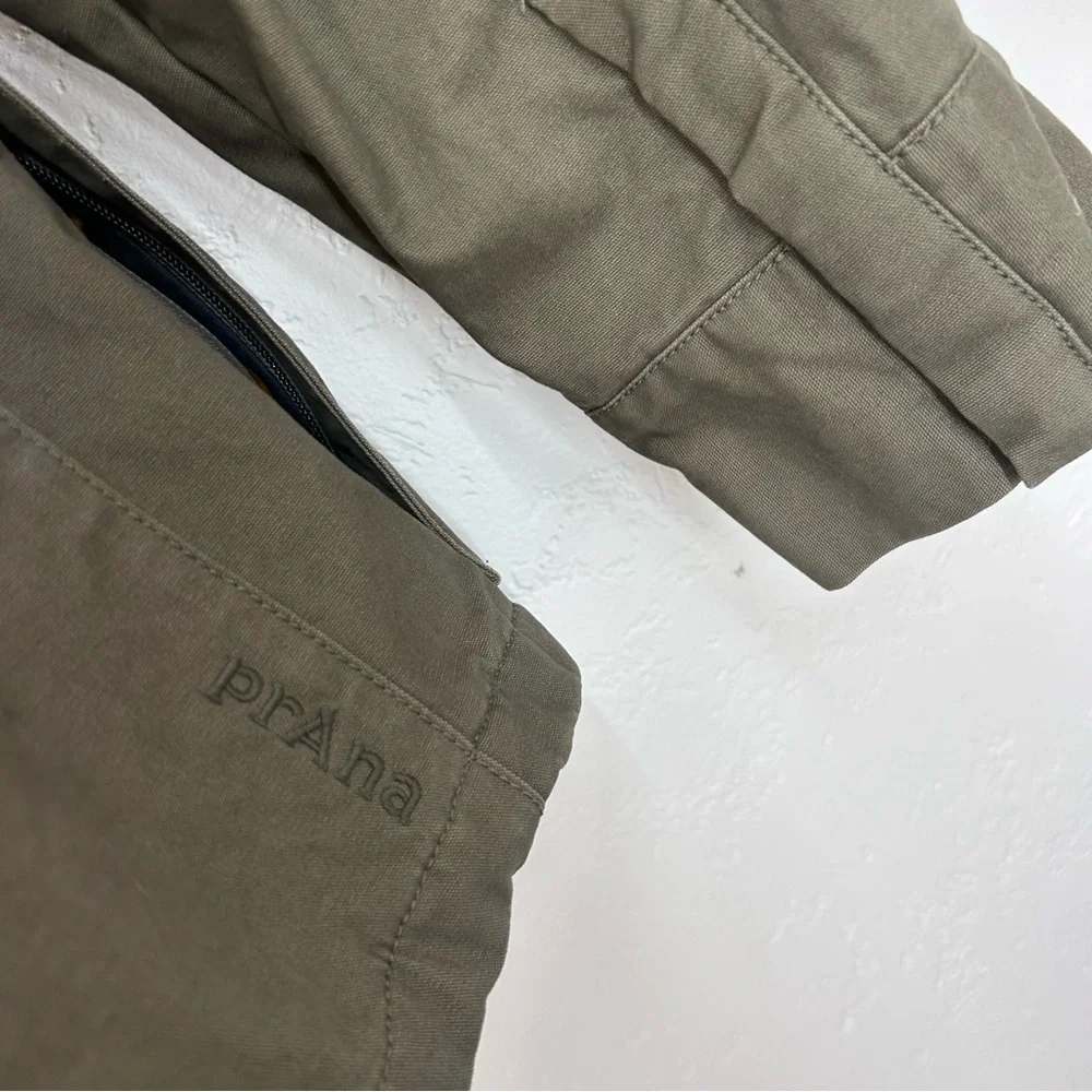 Prana Upper Dash Shirt Jacket Mens L Slate Green Flannel Lined Chore Coat NWOT - Picture 9 of 16